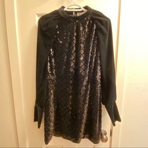 Zara Velvet Sequin Dress
